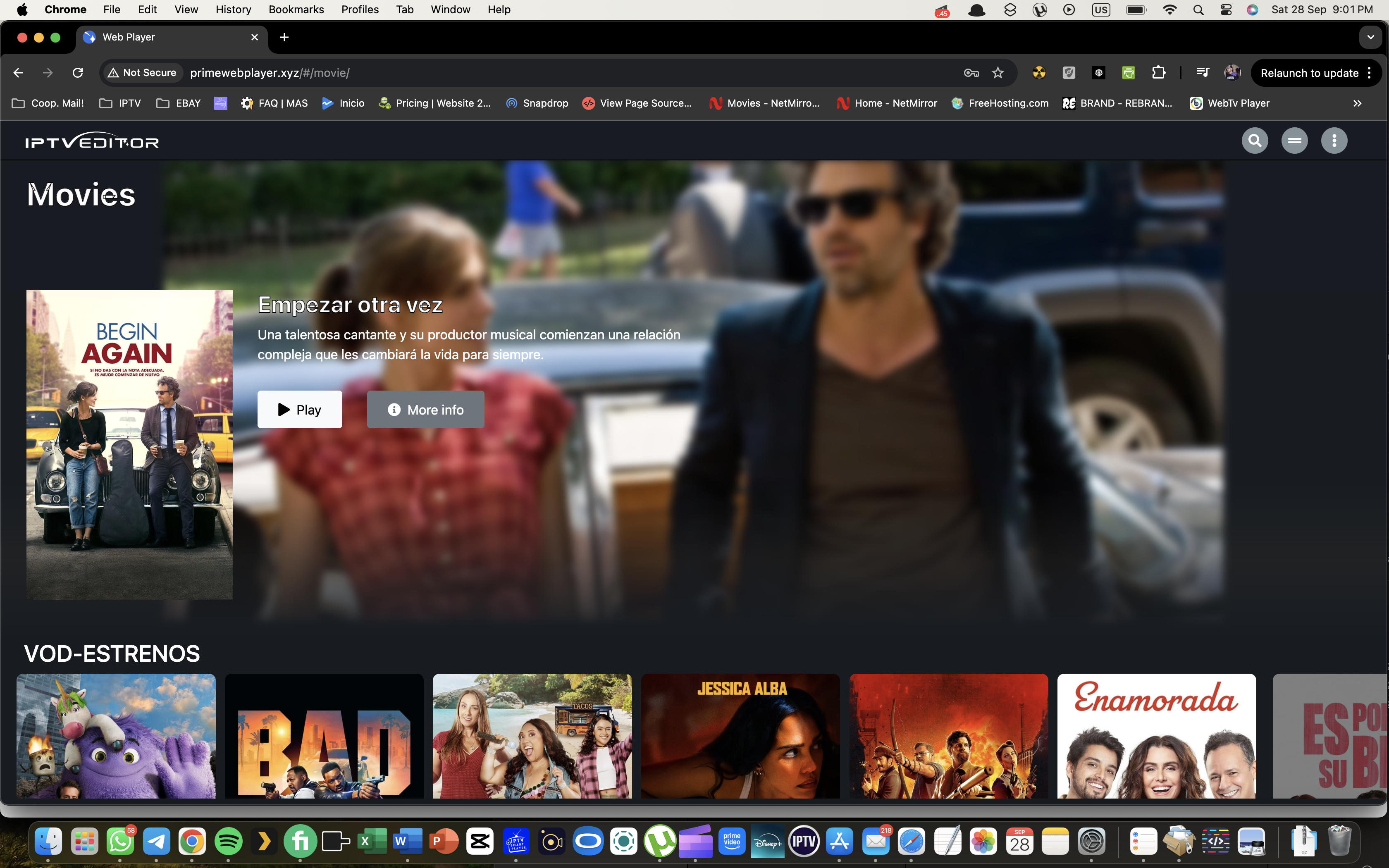 WEB PLAYER for 1 DNS
